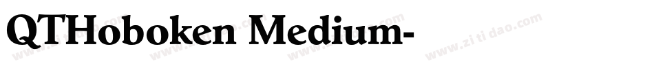 QTHoboken Medium字体转换